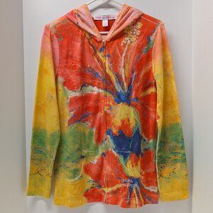 Leoma Lovegrove Big Hibiscus Flowers Hoodie
